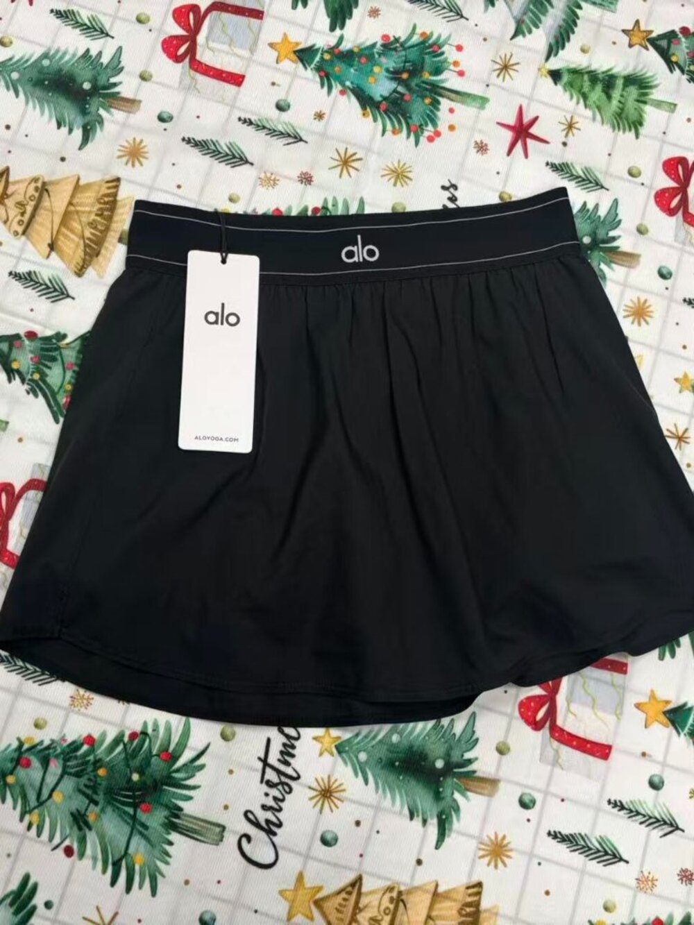🏷️ALO Yoga Match Point Tennis Skirt Black (Sizes S/M/L)High-Waisted Design - Picture 2 of 5